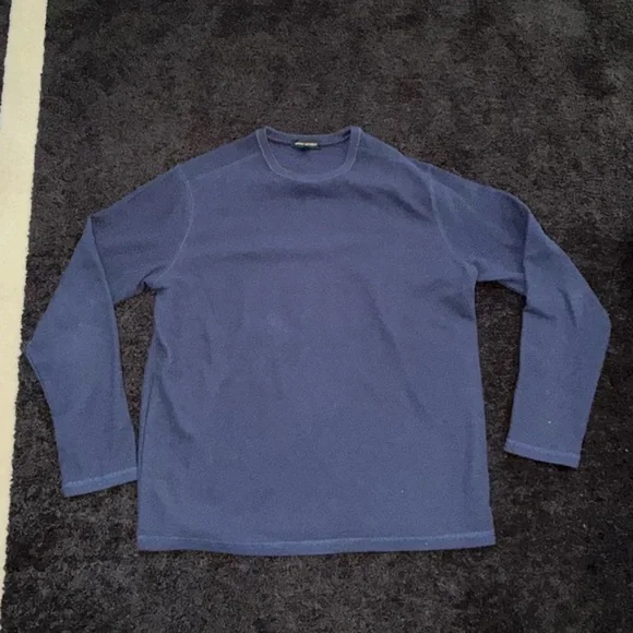 NEW Banana Republic Men's Blue Thermal Sweater - Picture 2 of 7